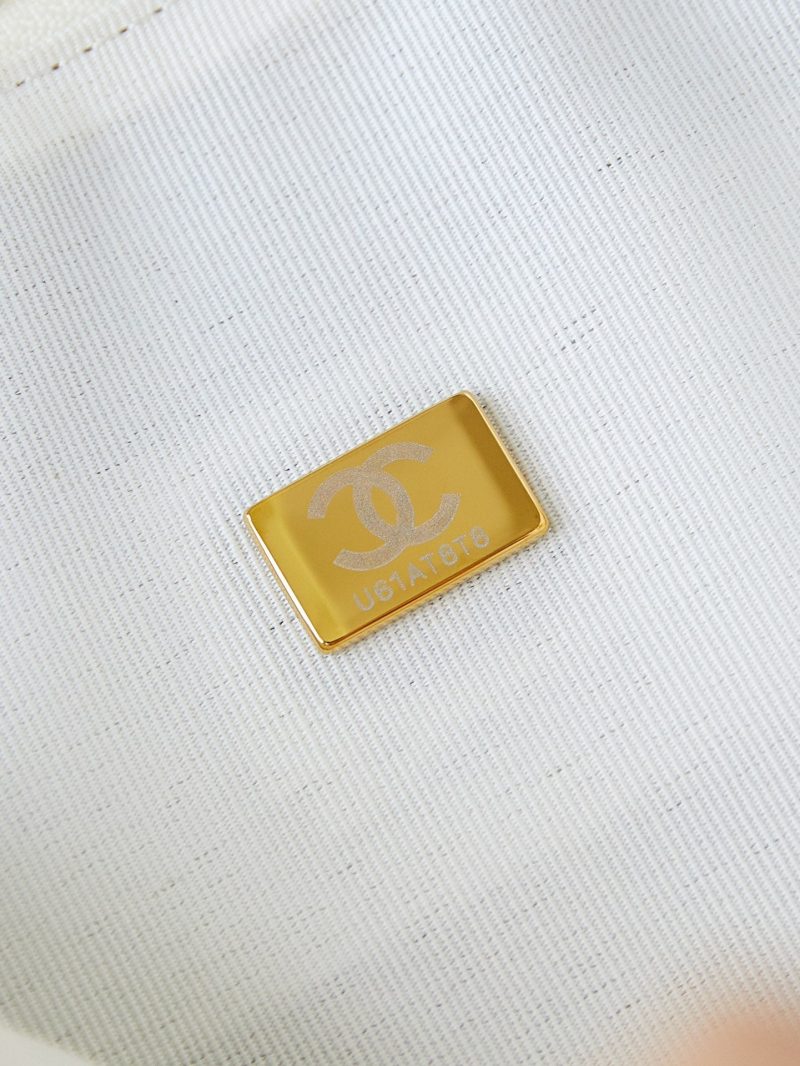 CC 24K Bowling Bag 25cm White Waxed Lambskin