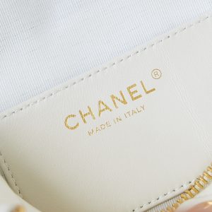 CC 24K Bowling Bag 25cm White Waxed Lambskin