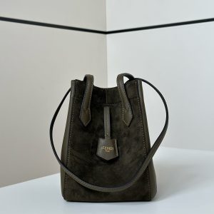 ORIGAMI MINI 19 IN ARMY GREEN LAMBSKIN AND SUEDE