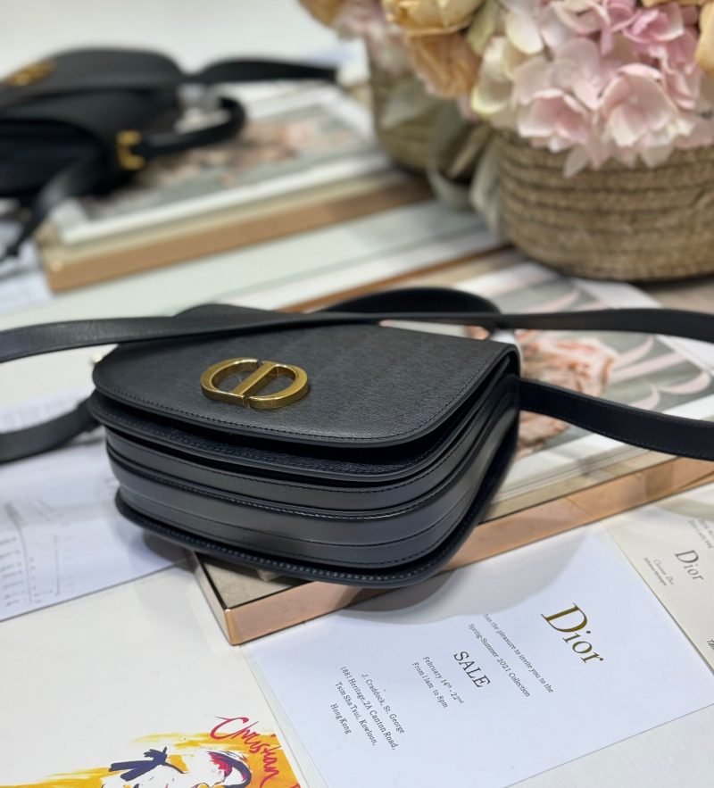 20241023_i1729663304_3141_5_jpg SMALL 19 MONTAIGNE AVENUE TOP HANDLE BAG BLACK SMOOTH CALFSKIN