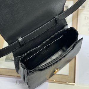 20241023_i1729663304_5650_7_jpg SMALL 19 MONTAIGNE AVENUE TOP HANDLE BAG BLACK SMOOTH CALFSKIN