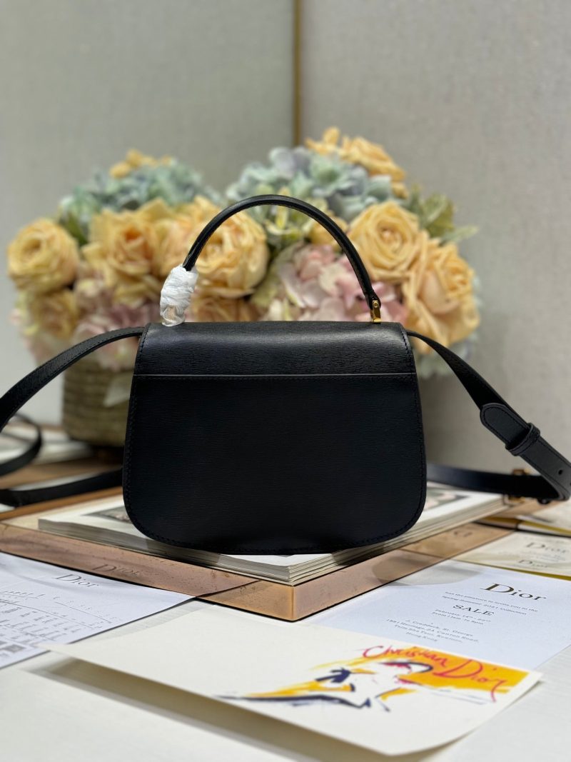 20241023_i1729663304_5774_3_jpg SMALL 19 MONTAIGNE AVENUE TOP HANDLE BAG BLACK SMOOTH CALFSKIN