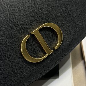 20241023_i1729663304_8338_2_jpg SMALL 19 MONTAIGNE AVENUE TOP HANDLE BAG BLACK SMOOTH CALFSKIN