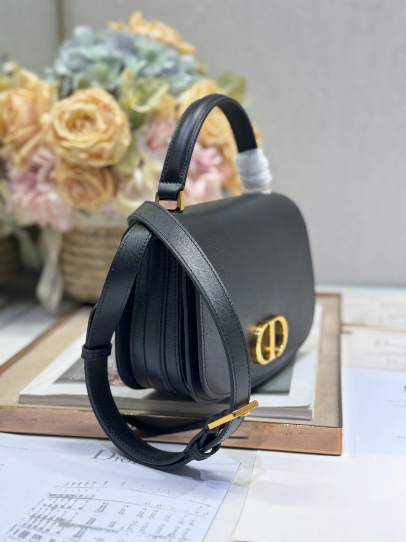 20241023_i1729663304_8461_4_jpg SMALL 19 MONTAIGNE AVENUE TOP HANDLE BAG BLACK SMOOTH CALFSKIN