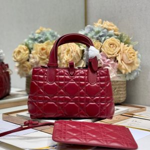 MINI 23 TOUJOURS BAG IN RUBY RED MACROCANNAGE LAMBSKIN