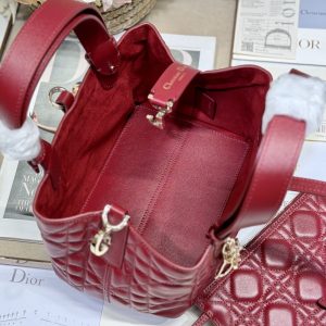 MINI 23 TOUJOURS BAG IN RUBY RED MACROCANNAGE LAMBSKIN