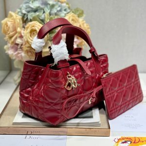 MINI 23 TOUJOURS BAG IN RUBY RED MACROCANNAGE LAMBSKIN