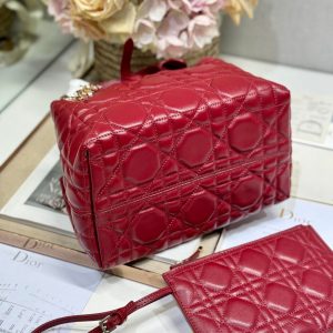 MINI 23 TOUJOURS BAG IN RUBY RED MACROCANNAGE LAMBSKIN