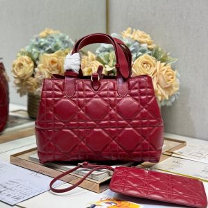 20241024_i1729759164_3_1_jpg SMALL 28 TOUJOURS BAG IN RUBY RED MACROCANNAGE LAMBSKIN