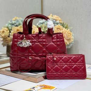 20241024_i1729759164_4396_0_jpg SMALL 28 TOUJOURS BAG IN RUBY RED MACROCANNAGE LAMBSKIN