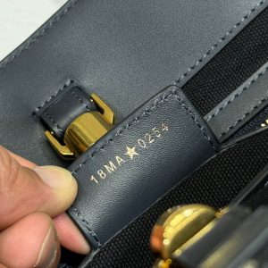 MEDIUM 37 TOUJOURS BAG IN BLACK MONOGRAM DENIM