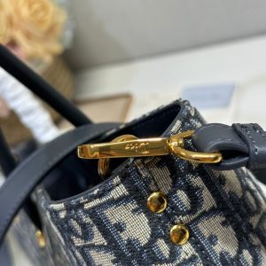 MEDIUM 37 TOUJOURS BAG IN BLACK MONOGRAM DENIM