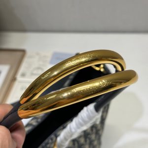 MEDIUM 37 TOUJOURS BAG IN BLACK MONOGRAM DENIM