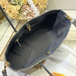 MEDIUM 37 TOUJOURS BAG IN BLACK MONOGRAM DENIM