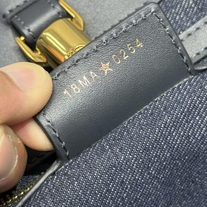 MEDIUM 37 TOUJOURS BAG IN BLUE MONOGRAM DENIM