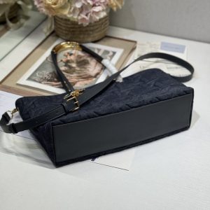 MEDIUM 37 TOUJOURS BAG IN BLACK CANNAGE DENIM