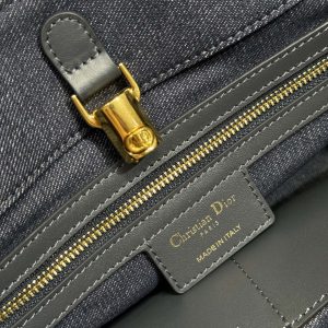 MEDIUM 37 TOUJOURS BAG IN BLACK CANNAGE DENIM