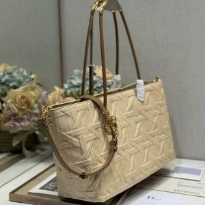 20241030_i1730276563_6520_1_jpg LARGE 41 TOUJOURS BAG IN BISQUE BEIGE CANNAGE RAFFIA