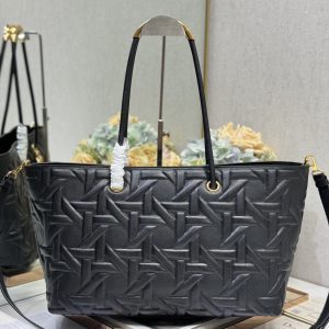 20241030_i1730276879_4197_1_jpg LARGE 41 TOUJOURS BAG IN BLACK MACROCANNAGE LAMBSKIN