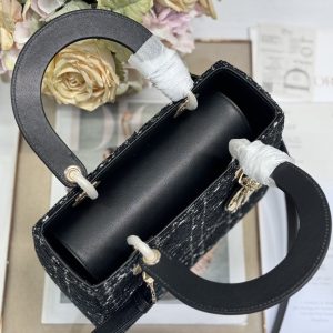 20241031_i1730364102_4157_3_jpg CD Medium Lady 24 Black Lambskin Black White Canvas