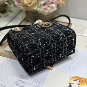 20241031_i1730364102_674_5_jpg CD Medium Lady 24 Black Lambskin Black White Canvas