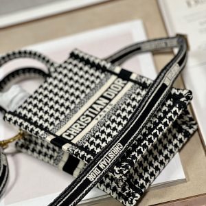 CD Mini Book Tote 13.5 cm Black Beige 336419