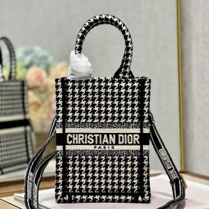 CD Mini Book Tote 13.5 cm Black Beige 336419