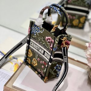 CD "Flower Green" Mini Book Tote 13.5 cm 336422