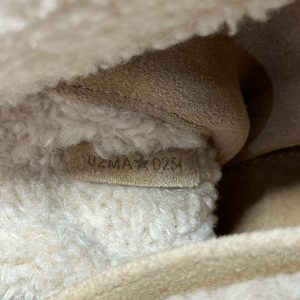 CD Lady 24 Camel Cowhide And Fur Gold Hardware