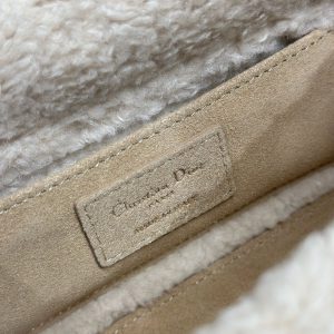 CD Lady D-Joy 22.5 Camel Cowhide And Fur Gold Hardware