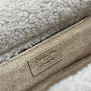 CD Lady D-Joy 26 Camel Cowhide And Fur Gold Hardware