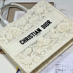 CD Fish Shreds White Book Tote 42cm Bag Canvas 336594