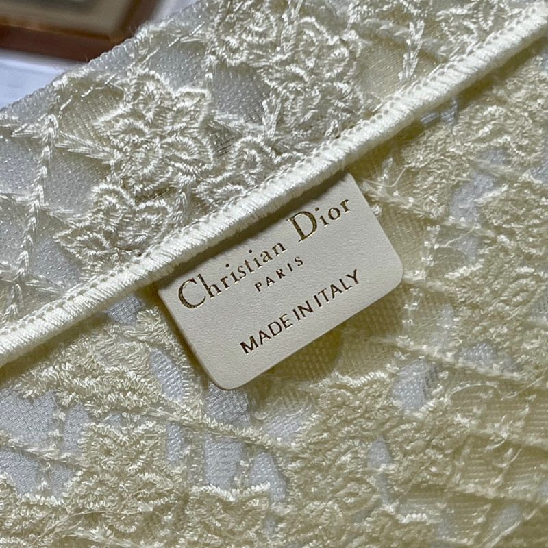 CD Fish Shreds White Book Tote 42cm Bag Canvas 336594