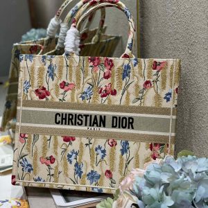 CD Hibiscus Book Tote 42cm Bag Canvas 336576
