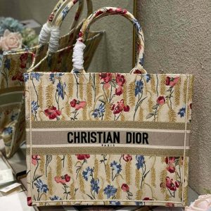 CD Hibiscus Book Tote 42cm Bag Canvas 336576