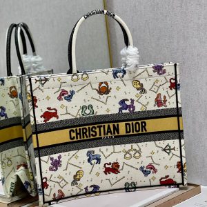 CD Colorful Twelve Constellations Book Tote 42cm Bag Canvas 336606