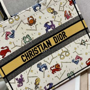 CD Colorful Twelve Constellations Book Tote 42cm Bag Canvas 336606