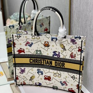 CD Colorful Twelve Constellations Book Tote 42cm Bag Canvas 336606