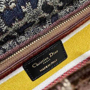 CD Velvet Leopard Print 24 Lady Dior Bag Canvas 336645