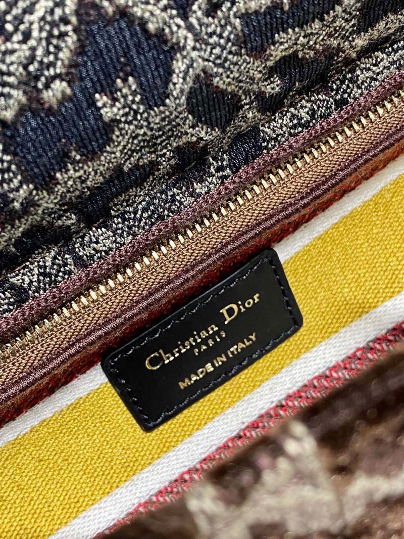 CD Velvet Leopard Print 24 Lady Dior Bag Canvas 336645