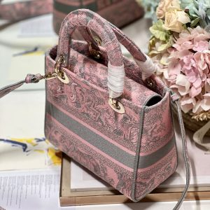 CD Old Foundation Tiger 24 Lady Dior Bag Canvas 336685