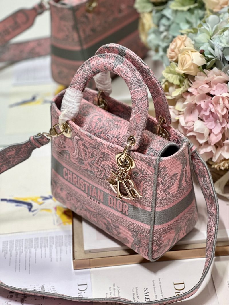 CD Old Foundation Tiger 24 Lady Dior Bag Canvas 336685