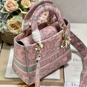 CD Old Foundation Tiger 24 Lady Dior Bag Canvas 336685