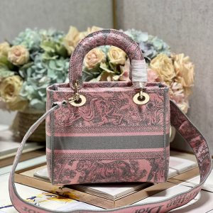 CD Old Foundation Tiger 24 Lady Dior Bag Canvas 336685