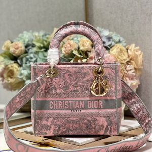 CD Old Foundation Tiger 24 Lady Dior Bag Canvas 336685