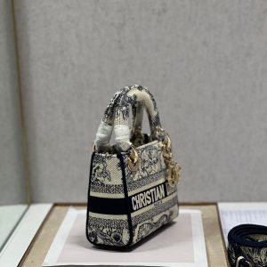 CD Old Blue Tiger 17 Lady Dior Bag Canvas 336742