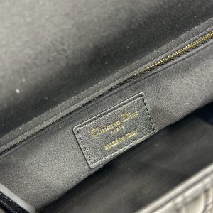 CD Medium Lady Dior 24 Bag Black Lambskin