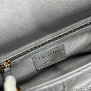 CD Lady Dior Bag Grey Lambskin