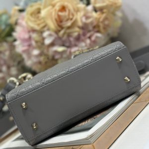 CD Lady Dior Bag Grey Lambskin
