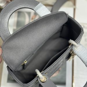 CD Lady Dior Bag Grey Lambskin